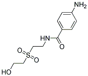4-AMINO-N-[2-(2-HYDROXYETHYL)SULFONYL]ETHYL BENZAMIDE 结构式