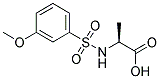 ALANINE, N-[(3-METHOXYPHENYL)SULFONYL]- 结构式