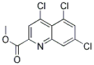 METHYL 4,5,7-TRICHLORO-QUINOLINE-2-CARBOXYLATE 结构式