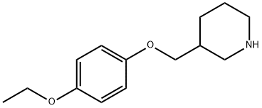 3-[(4-ETHOXYPHENOXY)METHYL]PIPERIDINE 结构式