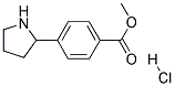 甲基4-(吡咯烷-2-基)苯甲酸酯盐酸盐 结构式