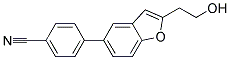 4-[2-(2-HYDROXYETHYL)-1-BENZOFURAN-5-YL]-BENZONITRILE 结构式