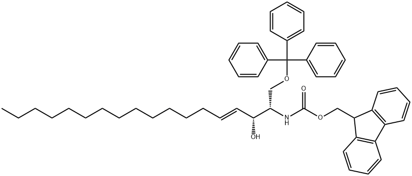 FMOC-1-TRIPHENYLMETHYL-4-OCTADECEN-1,3-DIOL 结构式