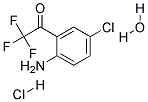 2-(TRIFLUOROACETYL)-4-CHLOROANILINE, HYDROCHLORIDE HYDRATE 结构式