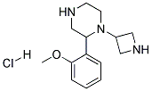 3-[2-(METHOXYPHENYL)PIPERAZINYL]AZETIDINE HYDROCHLORIDE 结构式
