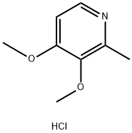3,4-二甲氧基-2-甲基吡啶盐酸盐 结构式