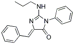 2-丙氨基-3-苯基-5-苯亚甲基-4H-咪唑啉-4-酮 结构式