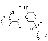 2-NITRO-5-(PHENYLSULFONYL)PHENYL 2-CHLORONICOTINATE, TECH 结构式