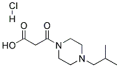 3-(4-ISOBUTYL-PIPERAZIN-1-YL)-3-OXO-PROPIONIC ACIDHYDROCHLORIDE 结构式