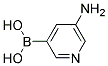 5-氨基吡啶-3-硼酸 结构式