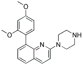 8-(2,4-DIMETHOXYPHENYL)-2-PIPERAZIN-1-YLQUINOLINE 结构式