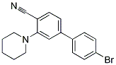 4'-BROMO-3-PIPERIDIN-1-YL-BIPHENYL-4-CARBONITRILE 结构式