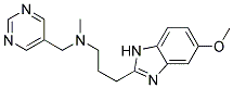 3-(5-METHOXY-1H-BENZIMIDAZOL-2-YL)-N-METHYL-N-(PYRIMIDIN-5-YLMETHYL)PROPAN-1-AMINE 结构式