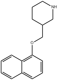 3-[(1-NAPHTHYLOXY)METHYL]PIPERIDINE 结构式