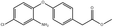 2-(4-(2-氨基-4-氯苯氧基)苯基)乙酸甲酯 结构式