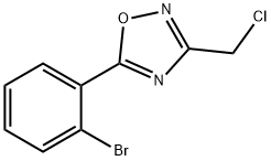 5-(2-BROMOPHENYL)-3-(CHLOROMETHYL)-1,2,4-OXADIAZOLE 结构式