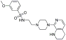 3-METHOXY-N-(2-[4-(1,2,3,4-TETRAHYDRO-1,7-NAPHTHYRIDIN-8-YL)PIPERAZIN-1-YL]ETHYL)BENZENESULFONAMIDE 结构式