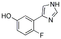 4-FLUORO-3-(1H-IMIDAZOL-4-YL)-PHENOL 结构式