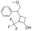 3-(2-METHOXY-1-PHENYL-ETHYL)-2-TRI-FLUOROMETHYL-CYCLOBUTANOL 结构式