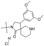 2-TERT-BUTYL-4-(3,5-DIMETHOXYPHENYL)-2,7-DIAZASPIRO[4.5]DECAN-1-ONE HYDROCHLORIDE 结构式