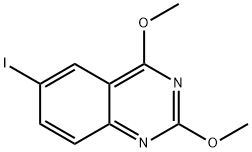 6-碘-2,4-二甲氧基-喹唑啉 结构式