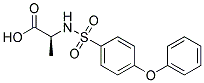 ALANINE, N-[(4-PHENOXYPHENYL)SULFONYL]- 结构式