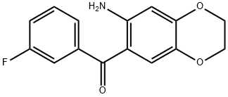 (7-AMINO-2,3-DIHYDRO-1,4-BENZODIOXIN-6-YL)(3-FLUOROPHENYL)METHANONE 结构式