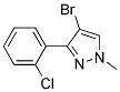4-BROMO-3-(2-CHLOROPHENYL)-1-METHYL-1H-PYRAZOLE 结构式