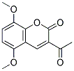 3-Acetyl-5,8-dimethoxy-chromen-2-one 结构式