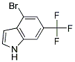 6-(TRIFLUOROMETHYL)-4-BROMO INDOLE 结构式