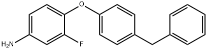 4-(4-BENZYLPHENOXY)-3-FLUOROANILINE 结构式