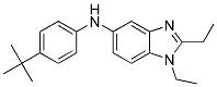 (4-TERT-BUTYL-PHENYL)-(1,2-DIETHYL-1H-BENZOIMIDAZOL-5-YL)-AMINE 结构式