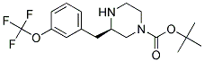 (R)-3-(3-TRIFLUOROMETHOXY-BENZYL)-PIPERAZINE-1-CARBOXYLIC ACID TERT-BUTYL ESTER 结构式