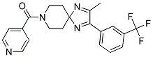 8-ISONICOTINOYL-2-METHYL-3-[3-(TRIFLUOROMETHYL)PHENYL]-1,4,8-TRIAZASPIRO[4.5]DECA-1,3-DIENE 结构式