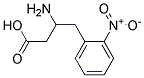 3-AMINO-4-(2-NITROPHENYL)BUTANOIC ACID 结构式