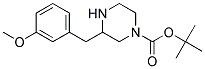 3-(3-METHOXY-BENZYL)-PIPERAZINE-1-CARBOXYLIC ACID TERT-BUTYL ESTER 结构式