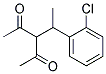 3-[1-(2-CHLORO-PHENYL)-ETHYL]-PENTANE-2,4-DIONE 结构式