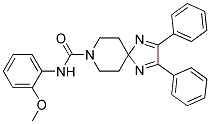 N-(2-METHOXYPHENYL)-2,3-DIPHENYL-1,4,8-TRIAZASPIRO[4.5]DECA-1,3-DIENE-8-CARBOXAMIDE 结构式