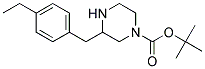 3-(4-ETHYL-BENZYL)-PIPERAZINE-1-CARBOXYLIC ACID TERT-BUTYL ESTER 结构式