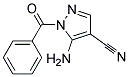 5-AMINO-1-BENZOYL-1H-PYRAZOLE-4-CARBONITRILE 结构式