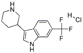 3-(PIPERIDIN-3-YL)-6-(TRIFLUOROMETHYL)-1H-INDOLE HYDROCHLORIDE 结构式