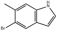 5-溴-6-甲基吲哚 结构式