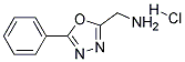 (5-PHENYL-1,3,4-OXADIAZOL-2-YL)METHANAMINE HYDROCHLORIDE 结构式