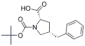 (2S,4S)-4-BENZYL-PYRROLIDINE-1,2-DICARBOXYLIC ACID 1-TERT-BUTYL ESTER 结构式