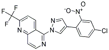 5-[4-(4-CHLORO-2-NITROPHENYL)-1H-PYRAZOL-1-YL]-2-(TRIFLUOROMETHYL)-1,6-NAPHTHYRIDINE 结构式