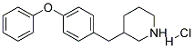 3-(4-PHENOXY-BENZYL)-PIPERIDINE HYDROCHLORIDE 结构式