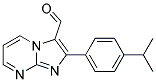 IMIDAZO[1,2-A]PYRIMIDINE-3-CARBOXALDEHYDE, 2-[4-(1-METHYLETHYL)PHENYL]- 结构式