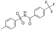 4-METHYL-N-(4-TRIFLUOROMETHYL-BENZOYL)-BENZENESULFONAMIDE 结构式