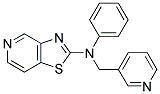 N-PHENYL-N-(PYRIDIN-3-YLMETHYL)[1,3]THIAZOLO[4,5-C]PYRIDIN-2-AMINE 结构式