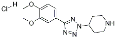 4-[5-(3,4-二甲氧苯基)-1,2,3,4-四唑-2-基]哌啶盐酸盐 结构式
